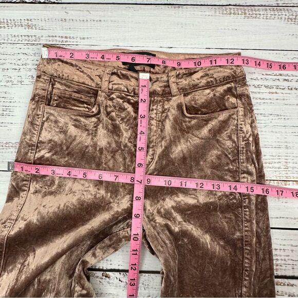 Paige Women’s size 25 Warm Suede Velvet High Waist Ankle Stretch Pants - Picture 13 of 15